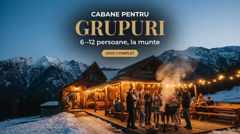 Cabane pentru Grupuri de 6-12 Persoane la Munte – 7 Case Întregi Verificate (2026)