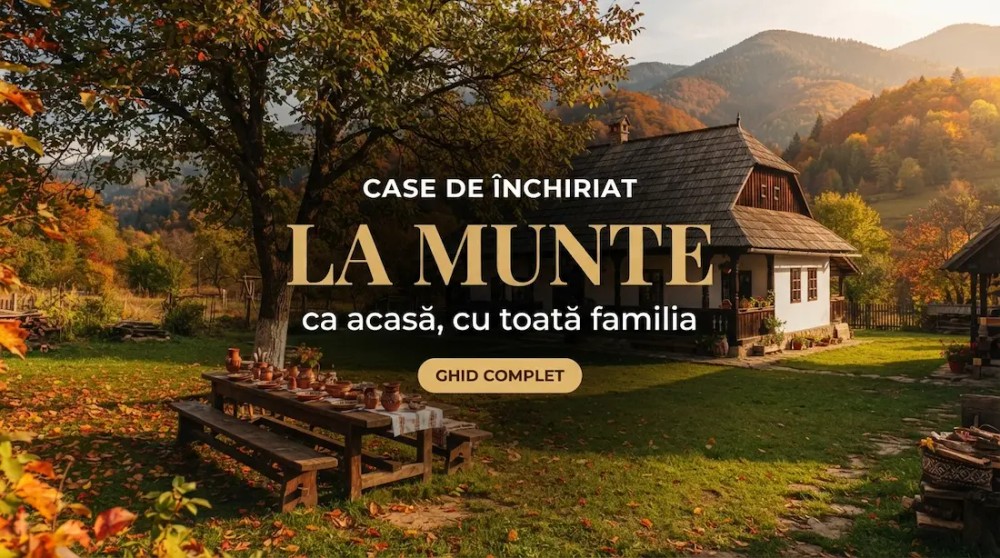 Case de Închiriat la Munte – 8 Case Întregi cu Curte și Bucătărie (2026)