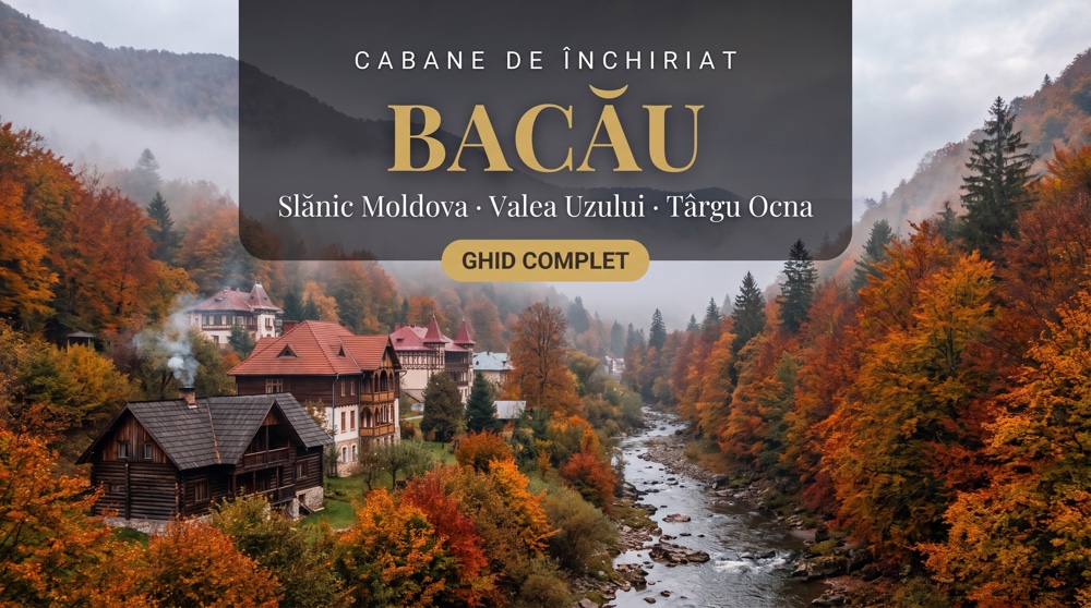 Cabane Bacău 2026: 8 Cazări în Slănic Moldova și Târgu Ocna