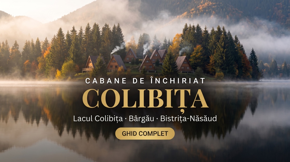Cabane Colibița 2026: 8 cabane la lac și pe Pasul Tihuța