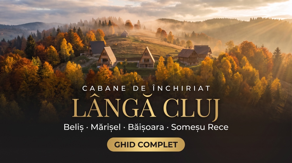 Cabane de închiriat Cluj 2026: 8 cabane, din Mera în Apuseni