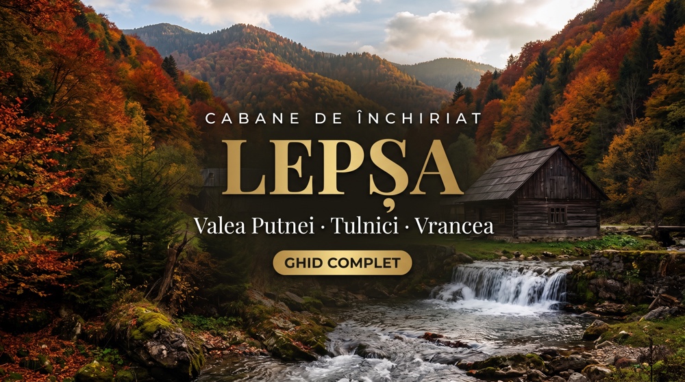 Cabane Lepșa și Vrancea 2026: 8 cazări verificate