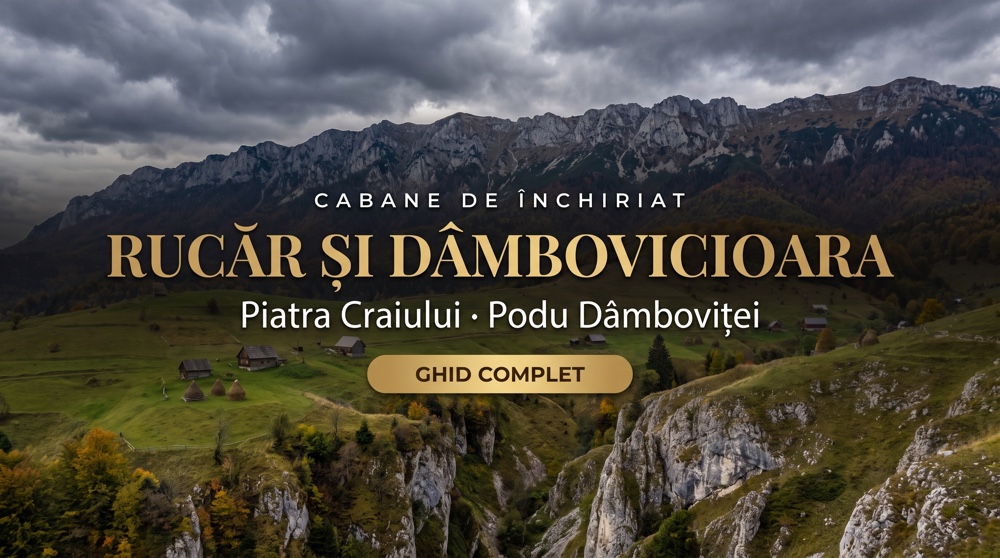Cabane Rucăr și Dâmbovicioara: 10 cazări de închiriat 2026