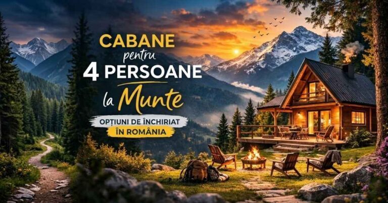 Top Cabane pentru 4 Persoane la Munte – Opțiuni de Închiriat în România